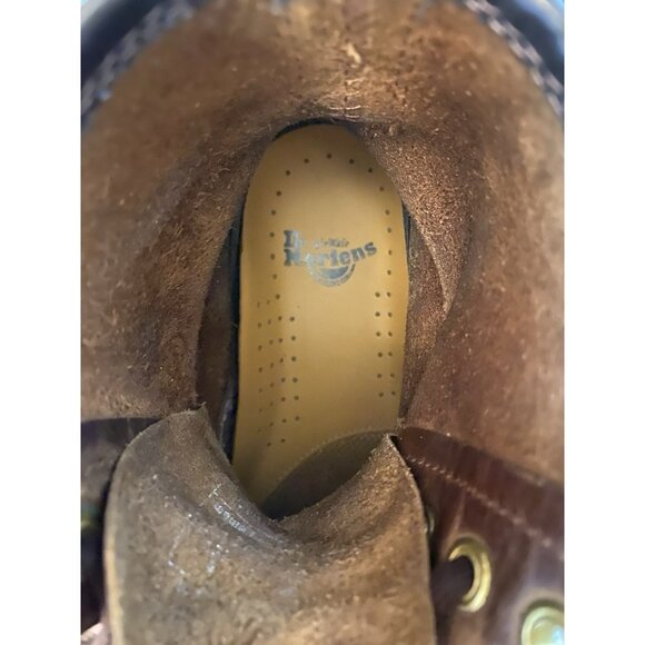 Doc Martens Womens 7 Men 5.5 Crazy Horse Boots Brown Leather EUC - Picture 9 of 10